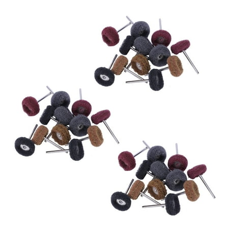 36 Pcs Polishing Sanding Polish Wheel Buffer Abrasive Brush Head for Rotary