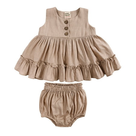 Godderr Newborn Girls Dress Summer Cotton Hemp Sundress Leaf Petticoat Princess Skirt Two-Piece Set 3-24M
Godderr Newborn Girls Dress Summer Cotton Hemp Sundress Leaf Petticoat Princess Skirt Two-Piece Set 3-24M