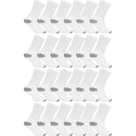 SOCKS NBULK Mens & Womens Lightweight Cotton Crew Socks Bulk Homeless Donation Cheap Wholesale Sock (24 Pairs White Mens / Gray Heel and Toe)
SOCKS NBULK Mens & Womens Lightweight Cotton Crew Socks Bulk Homeless Donation Cheap Wholesale Sock (24 Pairs White Mens / Gray Heel and Toe)