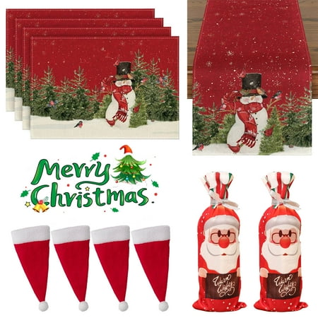 Snowman Christmas Birds Trees Table Runner Seasonal Winter Xmas Holiday Kitchen Dining Table Decoration for Indoor Outdoor Home Party Decor
Snowman Christmas Birds Trees Table Runner Seasonal Winter Xmas Holiday Kitchen Dining Table Decoration for Indoor Outdoor Home Party Decor