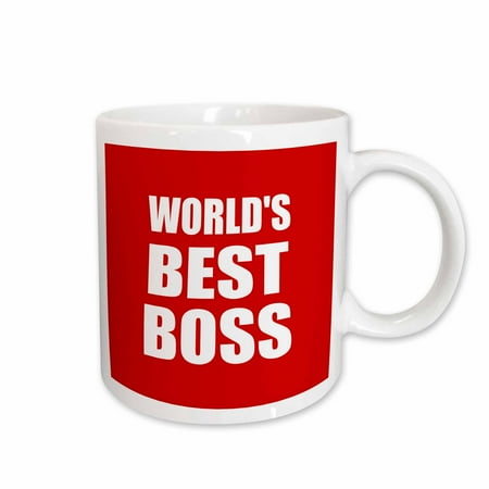 3dRose Worlds Best Boss. white text on red. great design for greatest boss Ceramic Mug 15-ounce
3dRose Worlds Best Boss. white text on red. great design for greatest boss Ceramic Mug 15-ounce