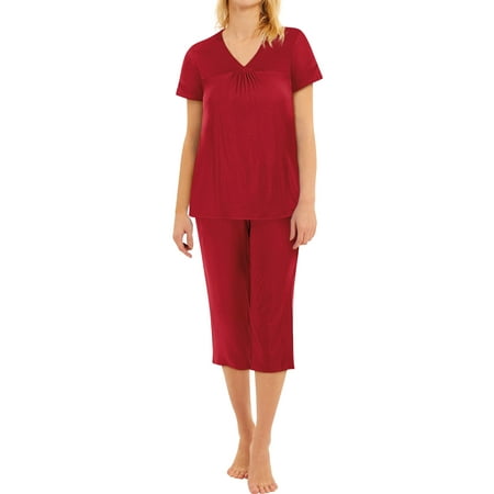 GESJQFZ Women Pleat Front V Neck Solid Color Pajama Calf-Length Pants Nightwear Set
GESJQFZ Women Pleat Front V Neck Solid Color Pajama Calf-Length Pants Nightwear Set