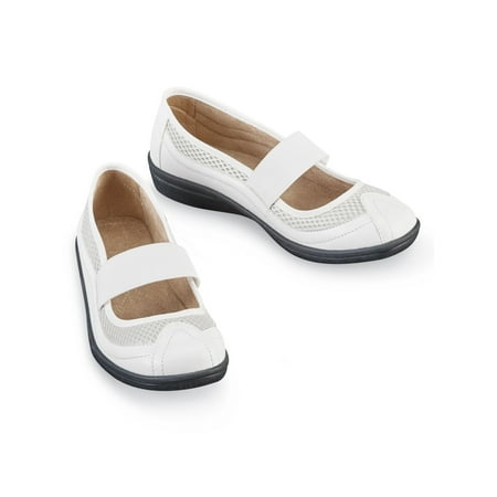 Collections Etc Women s Comfortable Slip-On Mary Jane Shoes - Wide Width White 9
Collections Etc Women s Comfortable Slip-On Mary Jane Shoes - Wide Width White 9