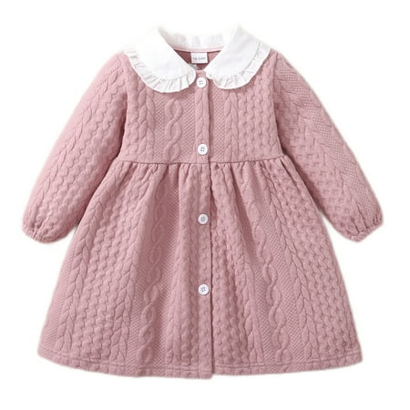 NZRVAWS Baby Girls Dress Doll Collar Solid Color Long Sleeve Button Dress 1Pcs Sun Dress 18-24 Months Purple
NZRVAWS Baby Girls Dress Doll Collar Solid Color Long Sleeve Button Dress 1Pcs Sun Dress 18-24 Months Purple