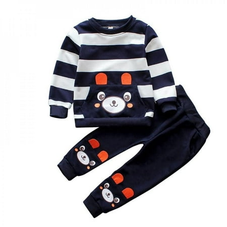 Baozhu Baby Boys Clothing Sets Children Long Sleeve Striped Cute Cartoon Sweatshirt Tops+ Pant Kids Clothes Girls Pullover Suit
Baozhu Baby Boys Clothing Sets Children Long Sleeve Striped Cute Cartoon Sweatshirt Tops+ Pant Kids Clothes Girls Pullover Suit