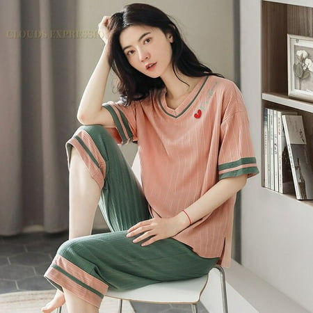 QWZNDZGR Spring Summer Polyester Women Sleep Loungewear Pajamas Cartoon Bear Print Pajama Sets Cartoon Pyjamas Sleepwear 3XL 5XL Homewear
QWZNDZGR Spring Summer Polyester Women Sleep Loungewear Pajamas Cartoon Bear Print Pajama Sets Cartoon Pyjamas Sleepwear 3XL 5XL Homewear