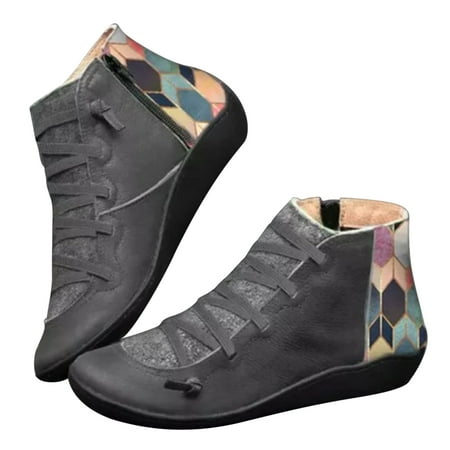jsaierl Women Short Boots Ladies Fashion Vintage Style Zipper Flat Shoes Ankle Short Boots
jsaierl Women Short Boots Ladies Fashion Vintage Style Zipper Flat Shoes Ankle Short Boots