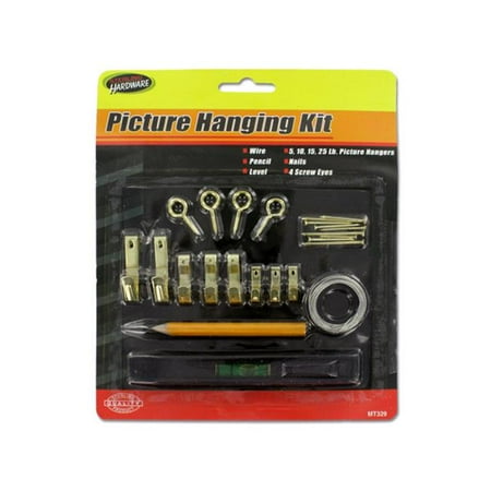 Bulk Buys MT329-100 Picture Hanging Kit -Pack of 100