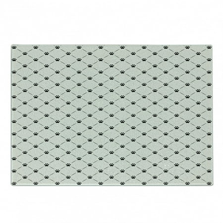 Cat Cutting Board Classical Checkered Pattern with Cat Kitty Dog Paws Footprints Geometrical Design Decorative Tempered Glass Cutting and Serving Board Small Size Cream Black by Ambesonne
Cat Cutting Board Classical Checkered Pattern with Cat Kitty Dog Paws Footprints Geometrical Design Decorative Tempered Glass Cutting and Serving Board Small Size Cream Black by Ambesonne