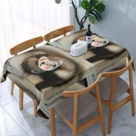 Tablecloth Special Cute Ferret Table Cloth For Rectangle Tables Waterproof Resistant Picnic Table Covers For Kitchen Dining/Party(54x72in)
Tablecloth Special Cute Ferret Table Cloth For Rectangle Tables Waterproof Resistant Picnic Table Covers For Kitchen Dining/Party(54x72in)
