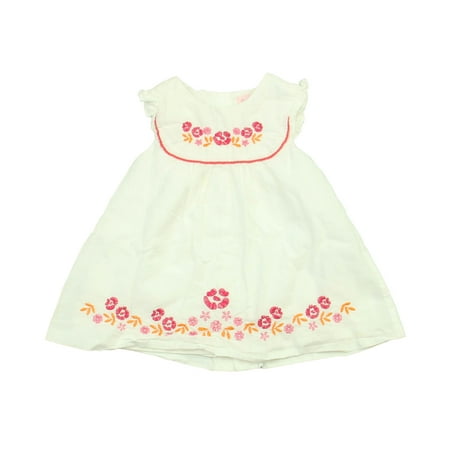 Pre-owned Mayoral Girls White Dress size: 12 Months