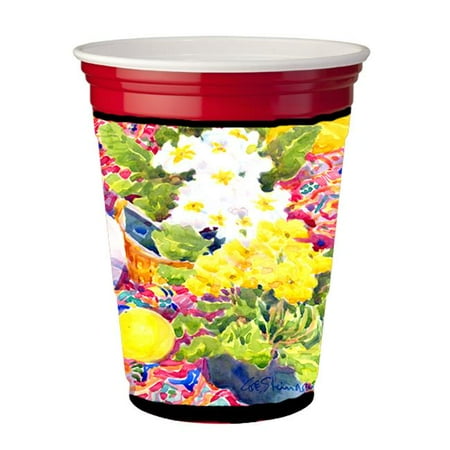 Flower - Primroses Red Solo Cup Hugger - 16 To 22 oz.
