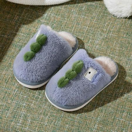 Huilaibazo Cute Autumn Winter Boys Girls Slippers Flat Bottom Round Toe Lightweight Soft Comfortable Warm Solid Color Dinosaur
Huilaibazo Cute Autumn Winter Boys Girls Slippers Flat Bottom Round Toe Lightweight Soft Comfortable Warm Solid Color Dinosaur