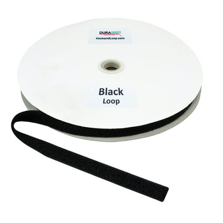 DuraGrip® Brand - 3/4 Black Polyester Loop Sew-On