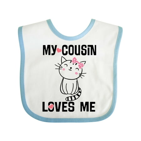 Inktastic My Cousin Loves Me Girls Gift Baby Girl Bib