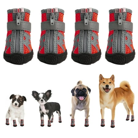 Asdomo Pet Shoes Boots T Soft Summer With Reflective Stickers 4 Sets Safe Medium Dogs Night Outdoor Walking Boots
Asdomo Pet Shoes Boots T Soft Summer With Reflective Stickers 4 Sets Safe Medium Dogs Night Outdoor Walking Boots