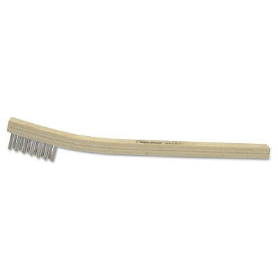 Small Hand Scratch Brush 7-1/2 in 3 X 7 Rows Stainless Steel Wire Curved Wood Handle | Bundle of 5 Each
Small Hand Scratch Brush 7-1/2 in 3 X 7 Rows Stainless Steel Wire Curved Wood Handle | Bundle of 5 Each