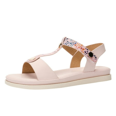 zuwimk Womens Sandals Women s Elastic Ankle Strap Flat Sandals Summer Dressy Shoes Cute Strappy Gladiator Sandals Pink
zuwimk Womens Sandals Women s Elastic Ankle Strap Flat Sandals Summer Dressy Shoes Cute Strappy Gladiator Sandals Pink