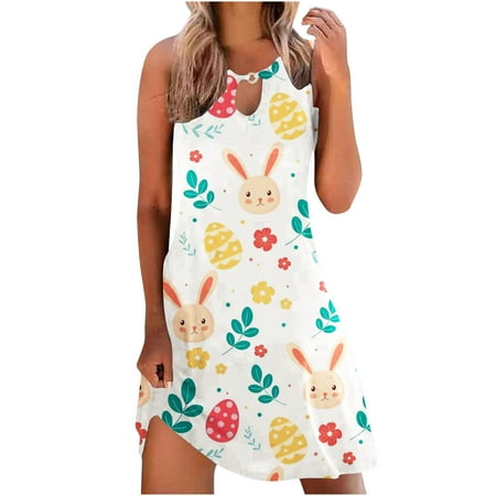 jsaierl Easter Dress for Women Rabbit Egg Print Casual Dresses Flowy Sleeveless Midi Dress Boho Tank Dresses Happy Easter Gift for Women
jsaierl Easter Dress for Women Rabbit Egg Print Casual Dresses Flowy Sleeveless Midi Dress Boho Tank Dresses Happy Easter Gift for Women