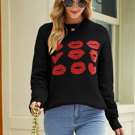 Hvyesh Oversized Sweatshirt For Women Womens Valentine s Day Love Heart Print O Neck Sweatshirt Casual Long Sleeve Round Neck Loose Fit Pullover Tops Black shirts for women S
Hvyesh Oversized Sweatshirt For Women Womens Valentine s Day Love Heart Print O Neck Sweatshirt Casual Long Sleeve Round Neck Loose Fit Pullover Tops Black shirts for women S