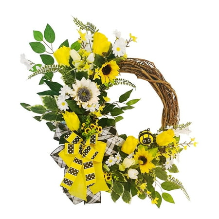Bescita Simulation Leaf Bee Sunflower Wreath Artificial Garland Hanging Pendants Garden
Bescita Simulation Leaf Bee Sunflower Wreath Artificial Garland Hanging Pendants Garden