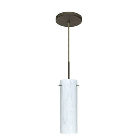 Besa Lighting 1Bt-493019 Copa 1 Light Cord-Hung Pendant - Bronze