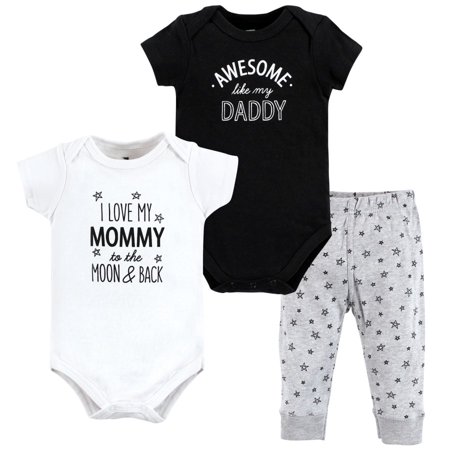 Hudson Baby Unisex Baby Cotton Bodysuit and Pant Set Mom Dad Moon And Back 9-12 Months
Hudson Baby Unisex Baby Cotton Bodysuit and Pant Set Mom Dad Moon And Back 9-12 Months