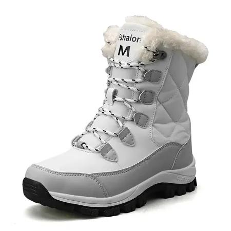 Thermal Plush Inner Snow Boots Lace Up Thick-soled High Top Calf Boots Women‘s Footwear
Thermal Plush Inner Snow Boots Lace Up Thick-soled High Top Calf Boots Women‘s Footwear