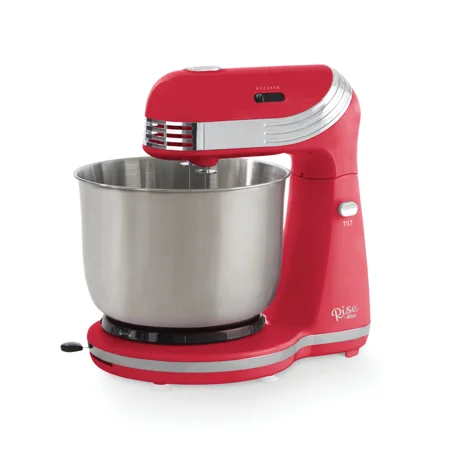 Rise by Dash Stand Mixer 6 Speed with Mixing Bowl Dough Hooks Beaters Recipes Red 3 Quart
Rise by Dash Stand Mixer 6 Speed with Mixing Bowl Dough Hooks Beaters Recipes Red 3 Quart
