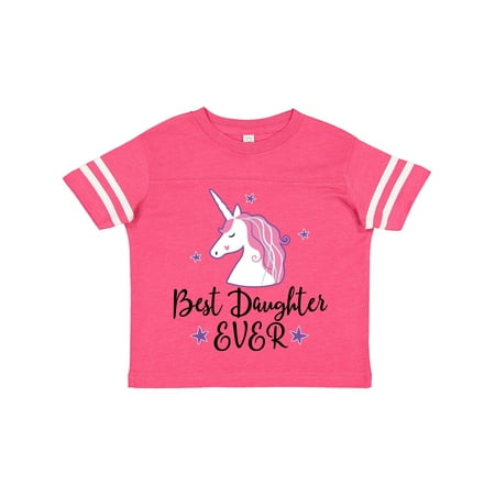 Inktastic Best Daughter Ever Girl Unicorn Gift Toddler Toddler Girl T-Shirt