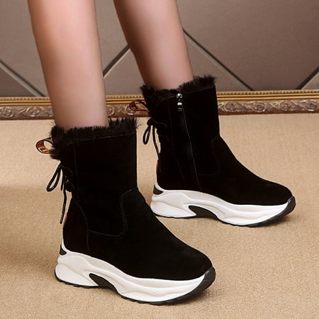 Tangnade Woman Shoes Winter Women s Casual Shoes Breathable Slip-on Wedges Heel Warm Thermal Snow Boots Black 38
Tangnade Woman Shoes Winter Women s Casual Shoes Breathable Slip-on Wedges Heel Warm Thermal Snow Boots Black 38