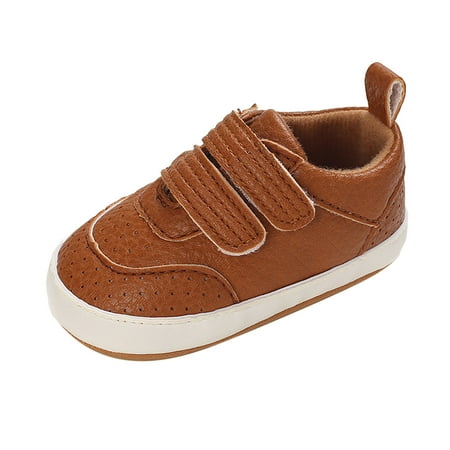 LBECLEY First Walking Shoes for Baby Boy Spring and Autumn Children Baby Toddler Shoes Boys and Girls Flat Bottom Non Slip Lightweight Comfortable Double Color Simple 6 9 Months Shoes Brown 12
LBECLEY First Walking Shoes for Baby Boy Spring and Autumn Children Baby Toddler Shoes Boys and Girls Flat Bottom Non Slip Lightweight Comfortable Double Color Simple 6 9 Months Shoes Brown 12