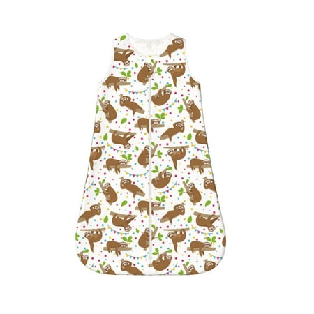 Cauagu Cute Sloth for Infant Wearable Blanket Unisex Girl Boy Swaddle Transition Sack - Newborn Essentials Sleep Clothes-Small
Cauagu Cute Sloth for Infant Wearable Blanket Unisex Girl Boy Swaddle Transition Sack - Newborn Essentials Sleep Clothes-Small