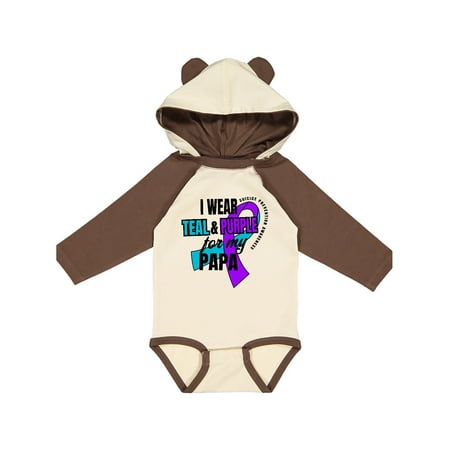 Inktastic Suicide Prevention I Wear Teal and Purple for My Papa Gift Baby Boy or Baby Girl Long Sleeve Bodysuit
Inktastic Suicide Prevention I Wear Teal and Purple for My Papa Gift Baby Boy or Baby Girl Long Sleeve Bodysuit