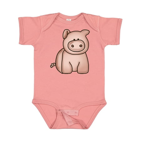 Inktastic Cute Little Pig Gift Baby Boy or Baby Girl Bodysuit