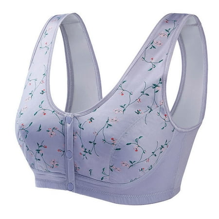 Cuteam Bra Vest Bra Floral Print Push Up Brassiere No Underwire Front Buckle Bra for Sleeping
Cuteam Bra Vest Bra Floral Print Push Up Brassiere No Underwire Front Buckle Bra for Sleeping