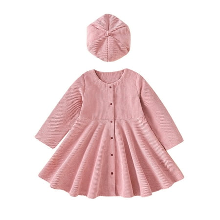 AIMAOMI Toddler Kids Girls Fashionable Soild Collar Long Sleeves Princess Dress Hat Set H
AIMAOMI Toddler Kids Girls Fashionable Soild Collar Long Sleeves Princess Dress Hat Set H