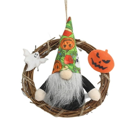 LYU Rattan Ring Pendant Delicate Fine Workmanship Eye-catching Halloween Decoration Rattan Wreath Wall Hanging for Halloween
LYU Rattan Ring Pendant Delicate Fine Workmanship Eye-catching Halloween Decoration Rattan Wreath Wall Hanging for Halloween