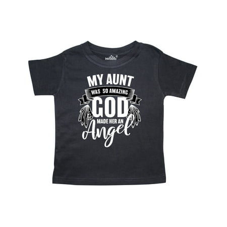 Inktastic My Aunt was So Amazing God Made her an Angel Gift Toddler Boy or Toddler Girl T-Shirt