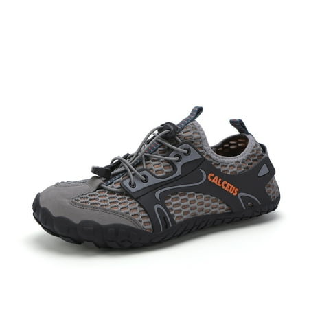 Calceus Mens Womens Lightweight Water Shoes Quick Drying Amphibious Shoes Beach Sports Shoes Gray 6.5
Calceus Mens Womens Lightweight Water Shoes Quick Drying Amphibious Shoes Beach Sports Shoes Gray 6.5