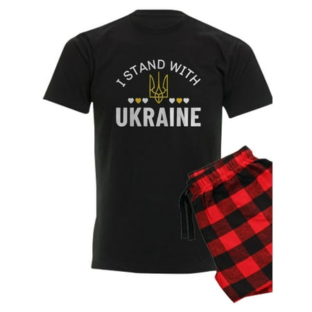 CafePress - I Stand With Ukraine - Men s Dark Pajamas
