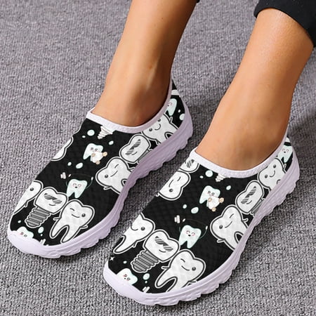 Cute Cartoon Tooth Pattern Loafers Slip On Sneakers Dentist Mesh Ladies Casual Shoes Light Summer Sneakers Flats
Cute Cartoon Tooth Pattern Loafers Slip On Sneakers Dentist Mesh Ladies Casual Shoes Light Summer Sneakers Flats