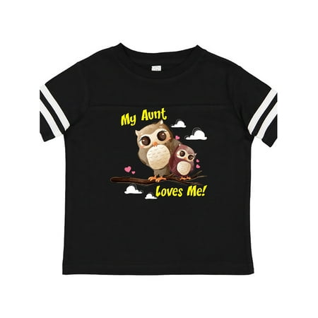 Inktastic My Aunt Loves Me Owl Gift Toddler Boy or Toddler Girl T-Shirt