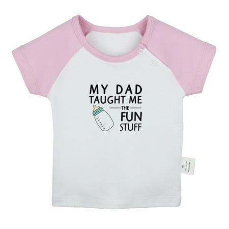 My Dad Taught Me Fun Stuff Funny T shirt For Baby Newborn Babies T-shirts Infant Tops 0-24M Kids Graphic Tees Clothing (Short Pink Raglan T-shirt 12-18 Months)
My Dad Taught Me Fun Stuff Funny T shirt For Baby Newborn Babies T-shirts Infant Tops 0-24M Kids Graphic Tees Clothing (Short Pink Raglan T-shirt 12-18 Months)