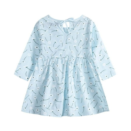 YWDJ 6Month-3Years Girls Dresses Toddler Clothing Long Sleeve One-Piece Floral Dress Fall Kids Skirt Blue 2-3 Years
YWDJ 6Month-3Years Girls Dresses Toddler Clothing Long Sleeve One-Piece Floral Dress Fall Kids Skirt Blue 2-3 Years