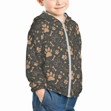 Uemuo Animal Paw Pattern Rash Guard for Boys Girls Long Sleeve Swim Shirts UPF 50+ UV Sun Protection Hooded Fishing Shirt with Pocket for Kid-2 Years
Uemuo Animal Paw Pattern Rash Guard for Boys Girls Long Sleeve Swim Shirts UPF 50+ UV Sun Protection Hooded Fishing Shirt with Pocket for Kid-2 Years
