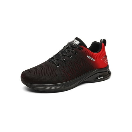 Daeful Men Athletic Shoes Sport Sneakers Low Top Running Shoe Mens Comfort Fashion Lace Up Trainers Black Red 8
Daeful Men Athletic Shoes Sport Sneakers Low Top Running Shoe Mens Comfort Fashion Lace Up Trainers Black Red 8