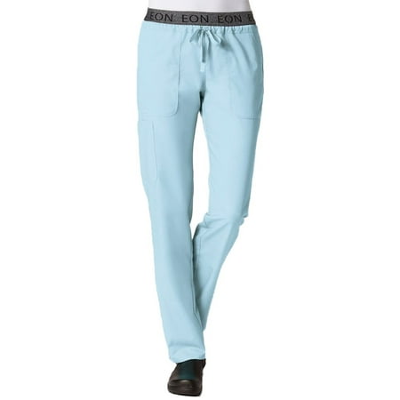 eon women s coolmax logo elastic drawstring waistband scrub pant