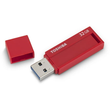 Toshiba 32GB TransMemory ID USB 3.0 Flash Drive, Red
