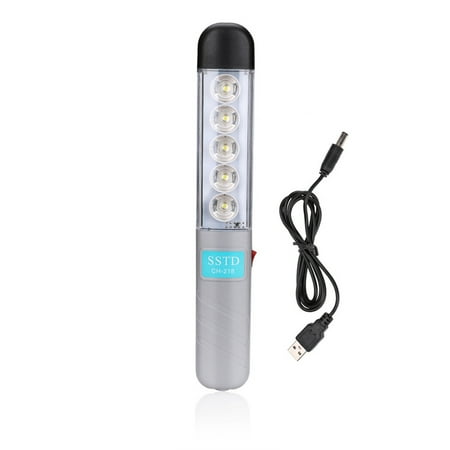 5 LED Portable Rechargeable Flashlight with Magnet 3.7 Voltage Lightweight Work Light Maintenance Lamp for Outdoor Camping Tent gray
5 LED Portable Rechargeable Flashlight with Magnet 3.7 Voltage Lightweight Work Light Maintenance Lamp for Outdoor Camping Tent gray